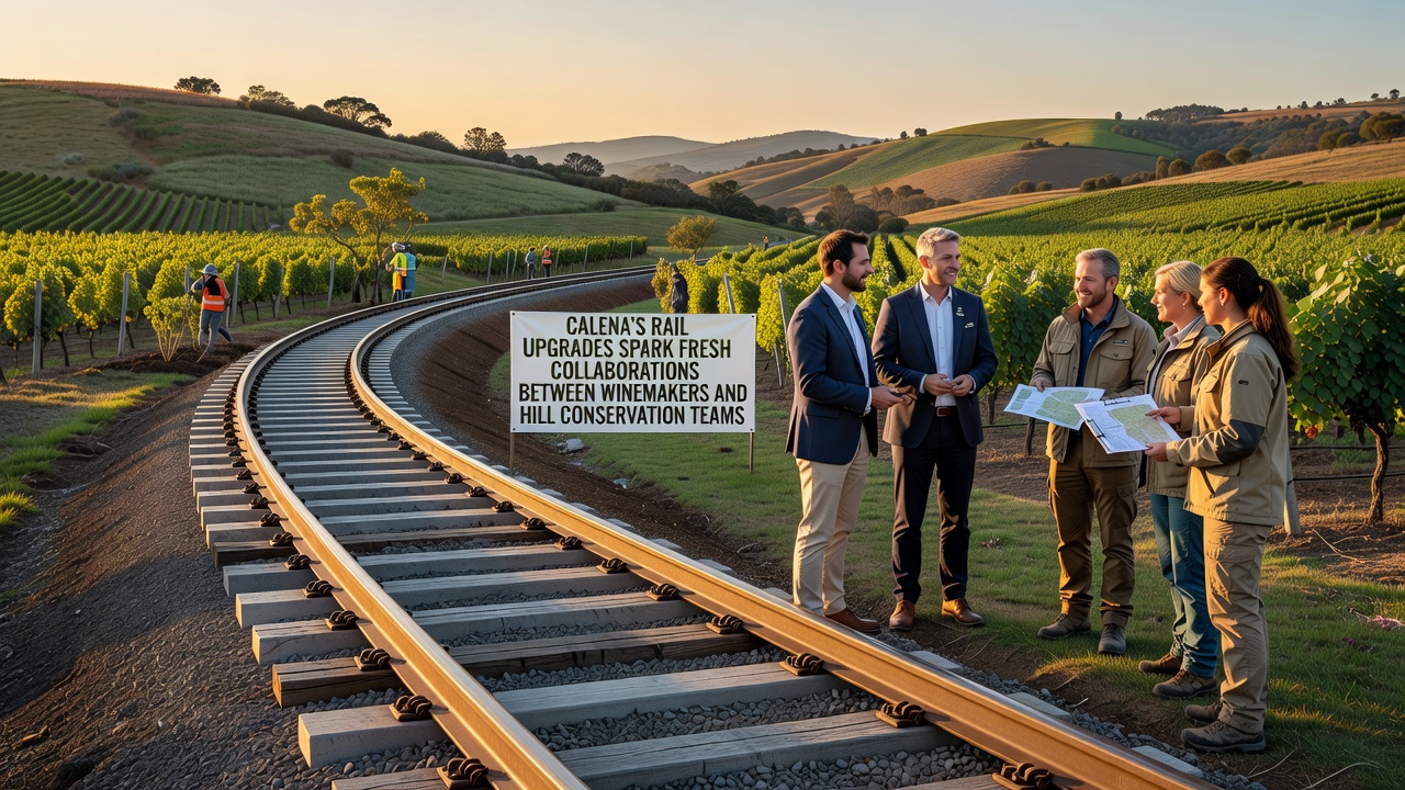 Calena's Rail Upgrades Ignite Partnerships Between Winemakers and Hill Conservation Teams